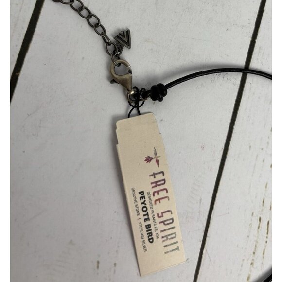 Peyote Bird Amethyst Pearl Rose Quartz Sterling Silver Leather Necklace J036 - Picture 5 of 6